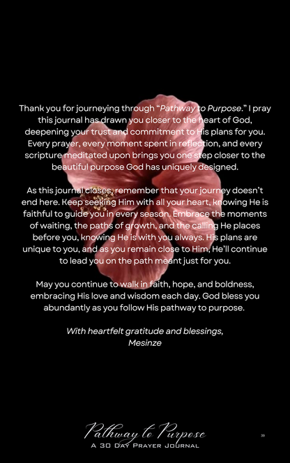 Pathway to Purpose: 30 Day Journal