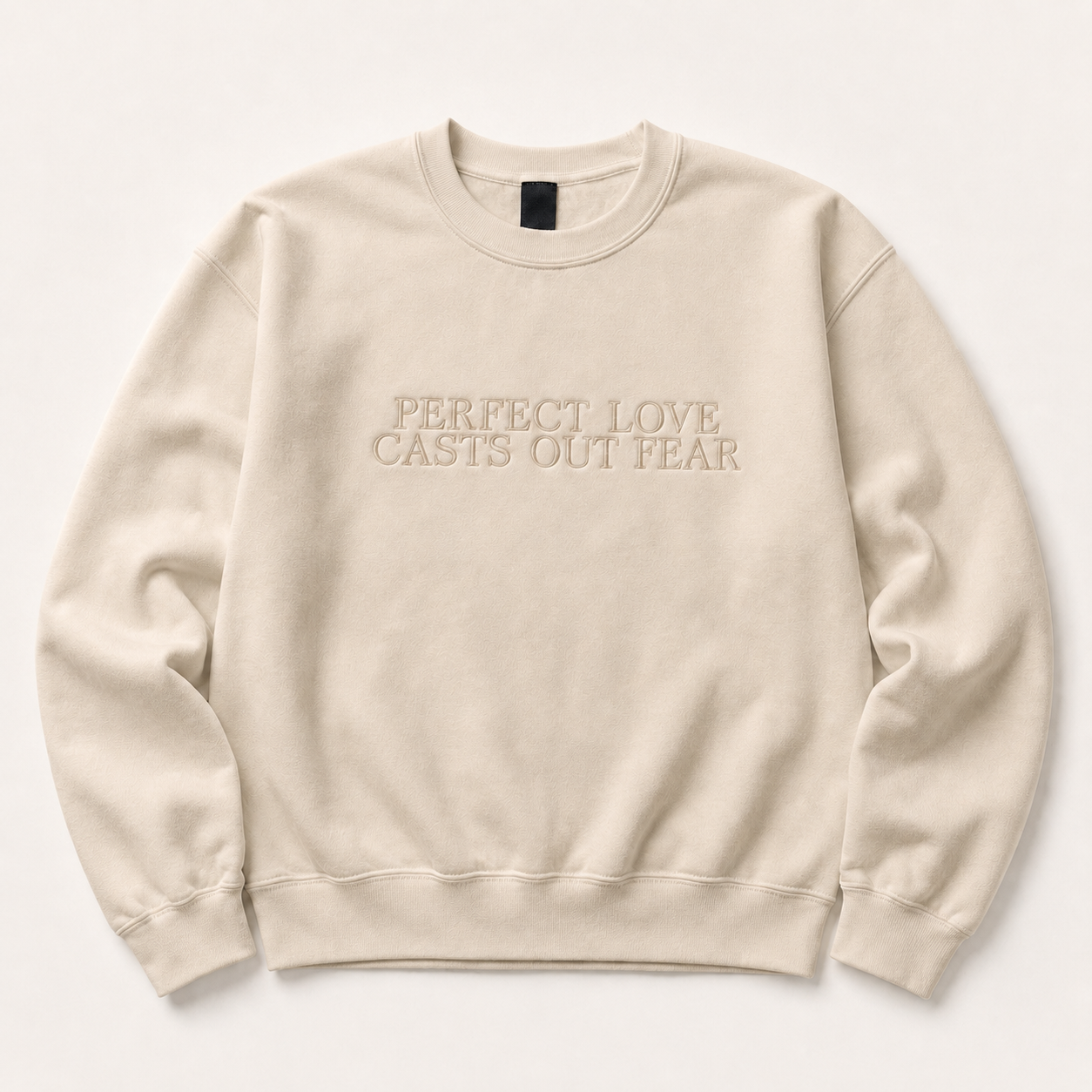 Perfect Love Casts Out Fear (1 John 4:18) | Embroidery