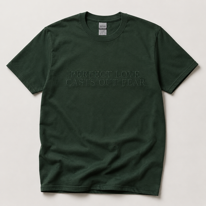 Perfect Love Casts Out Fear (1 John 4:18) | Embroidery
