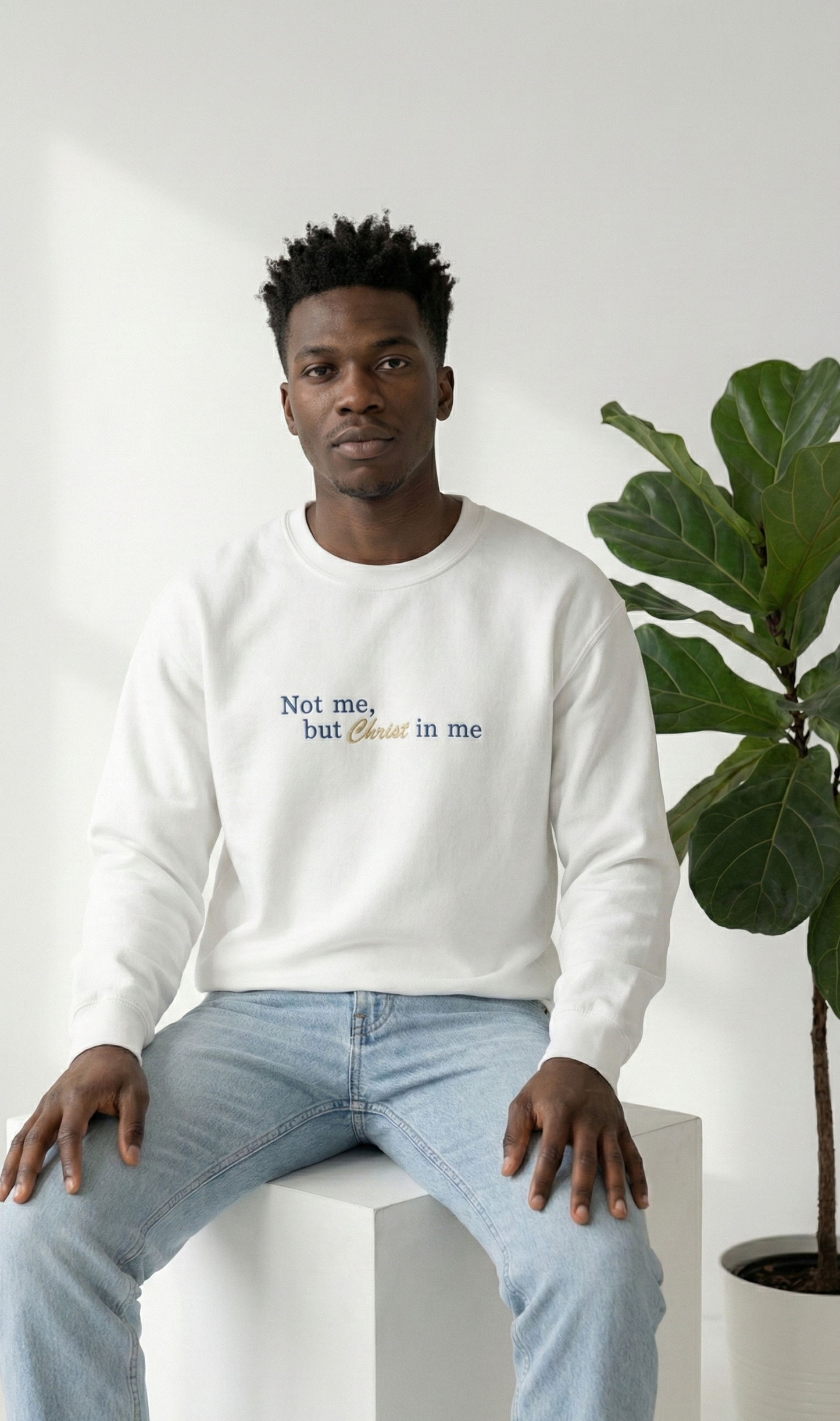 Not Me, but Christ in me Sweatshirt