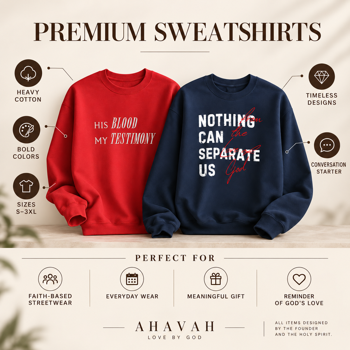Sweatshirt features