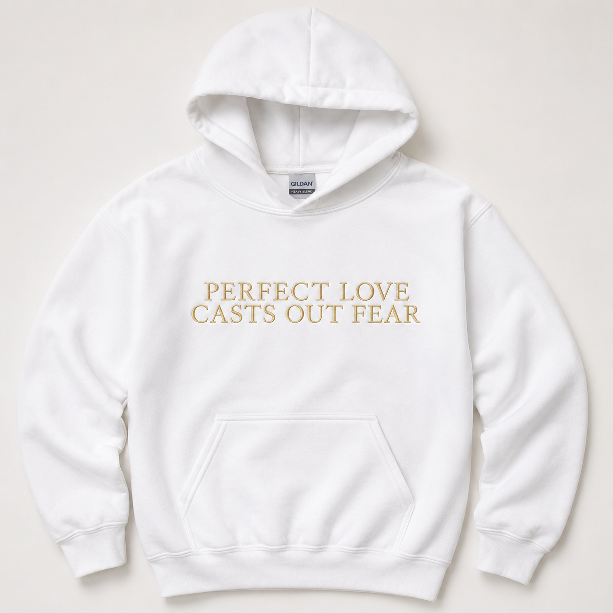 Perfect Love Casts Out Fear (1 John 4:18) | Embroidery