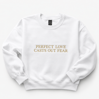 Perfect Love Casts Out Fear (1 John 4:18) | Embroidery