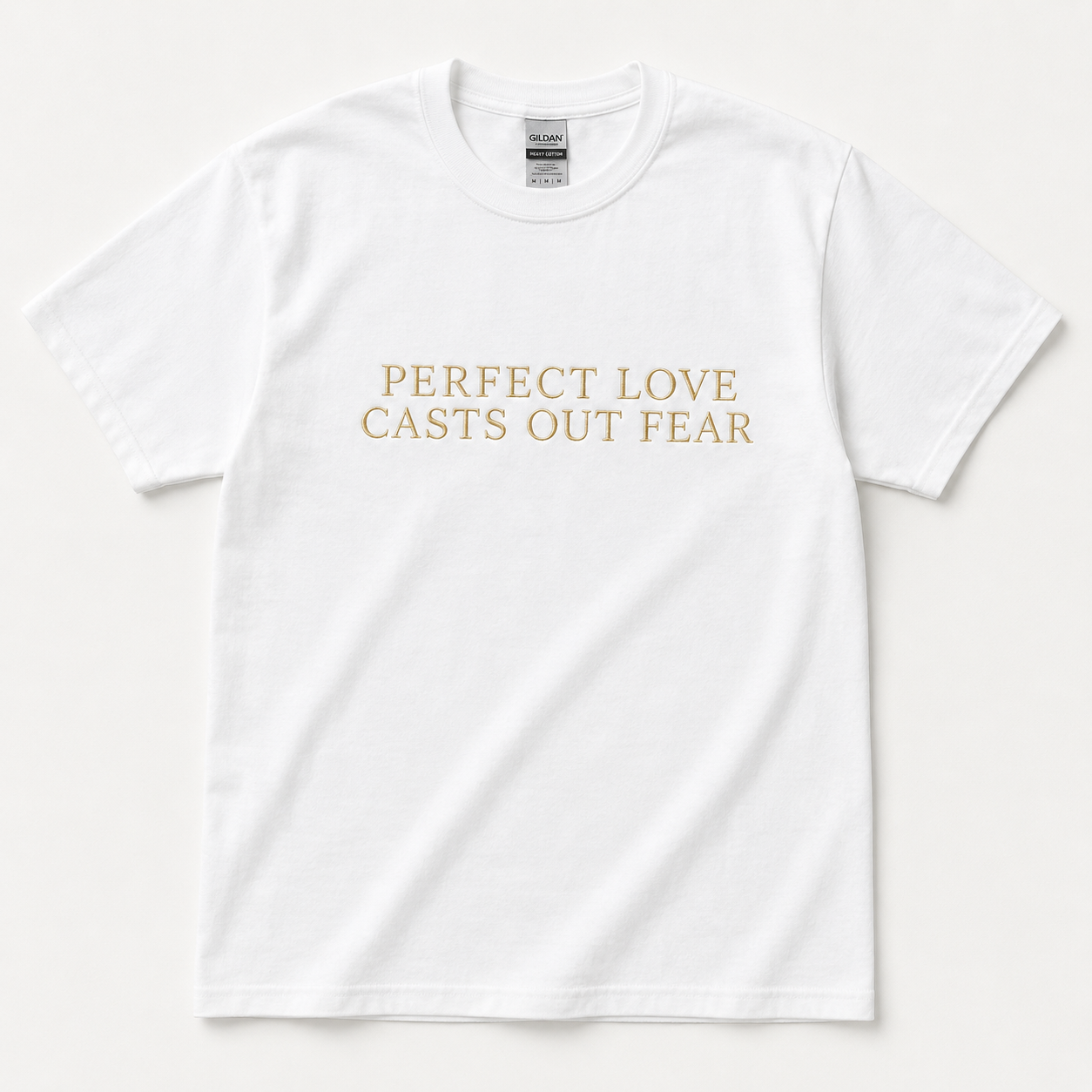 Perfect Love Casts Out Fear (1 John 4:18) | Embroidery