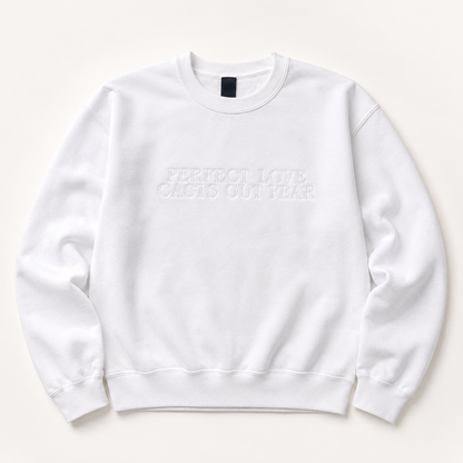Perfect Love Casts Out Fear (1 John 4:18) | Embroidery
